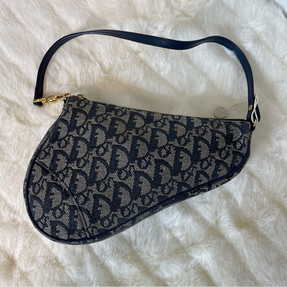 Vintage Christian Dior Saddle Bag - Picture 3 of 10